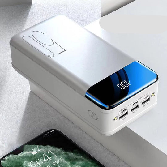 Powerbank 100.000 mAh | Ultra-snabb laddning | För laptop, surfplatta & smartphone | Kompakt & extremt kraftfull