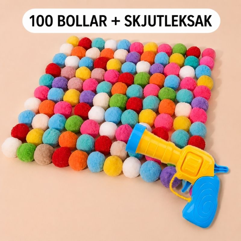 Aktiveringsleksak med bollskjutare för katt