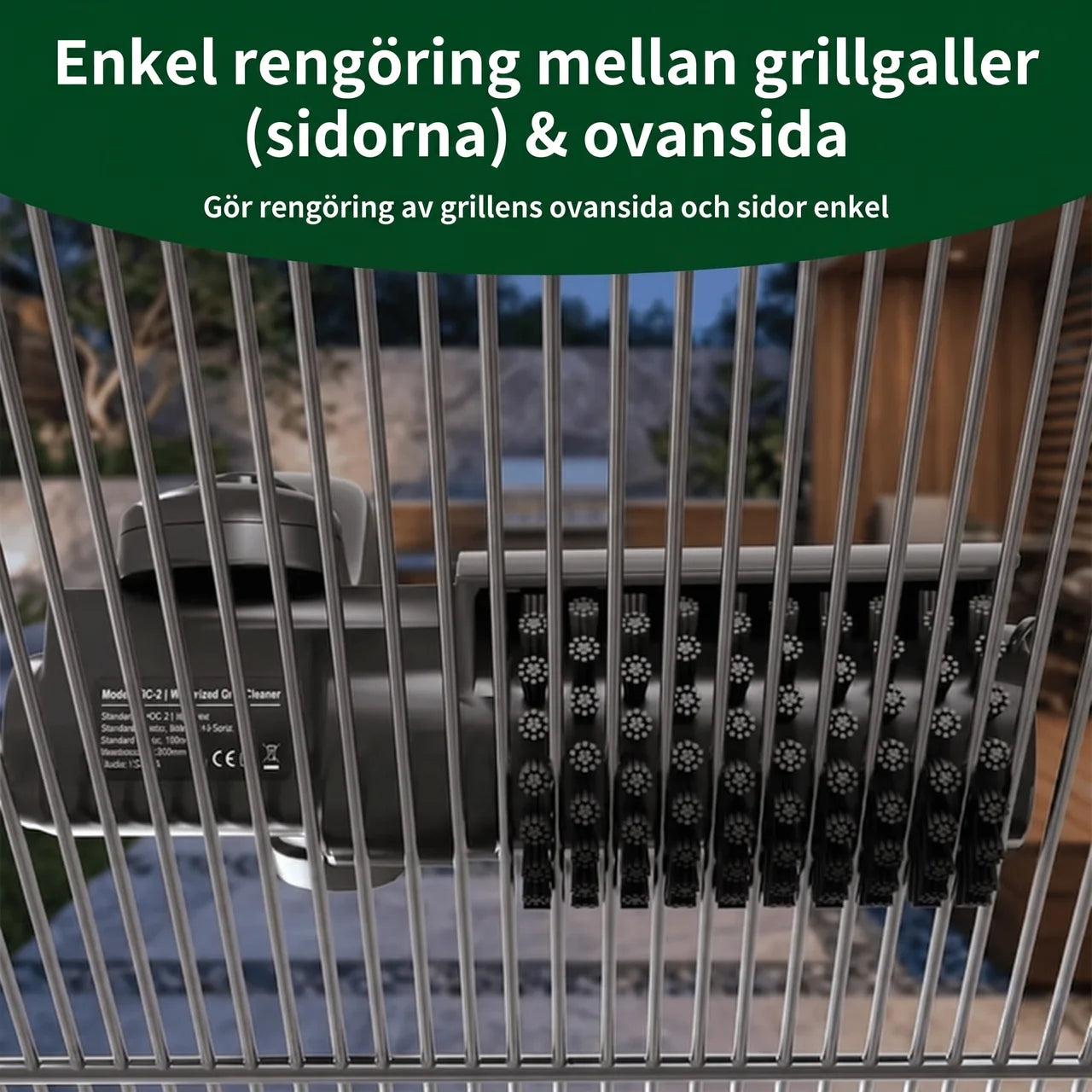 Elektrisk Grillborste med USB-laddning – 260 min drifttid