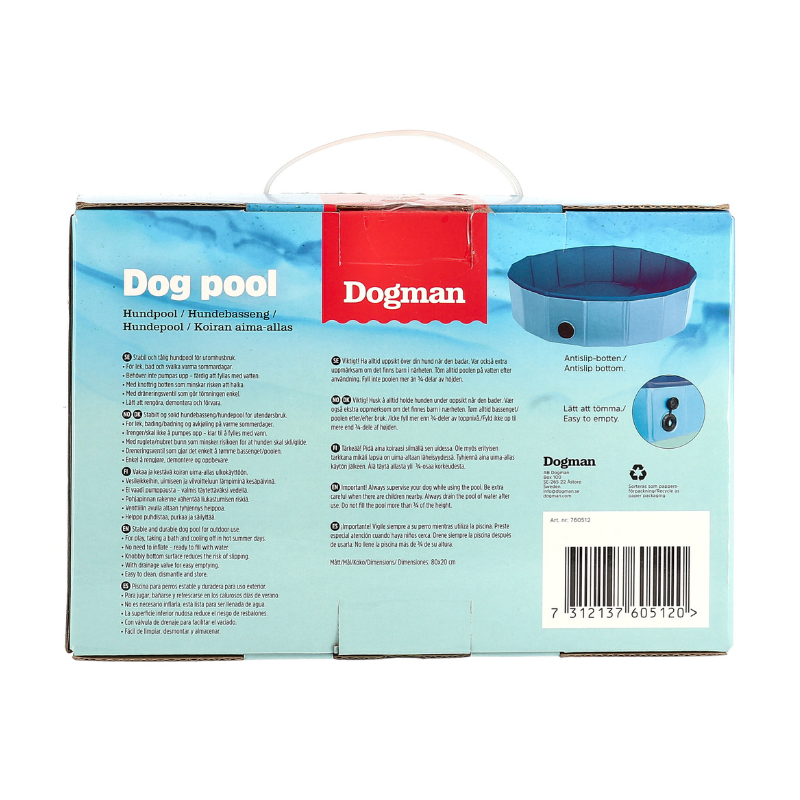 Hundpool 120x30 cm i slitstark PVC