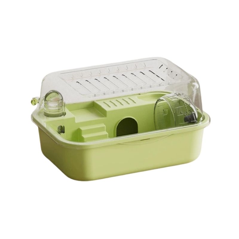 Portabel hamsterbur med öppningsbart tak