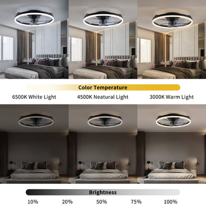 SilentBreeze Takfläkt 50 cm med Dimbar LED