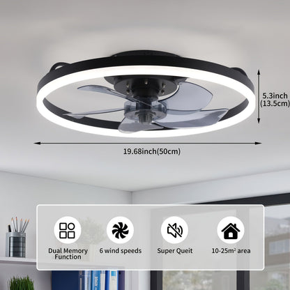 SilentBreeze Takfläkt 50 cm med Dimbar LED
