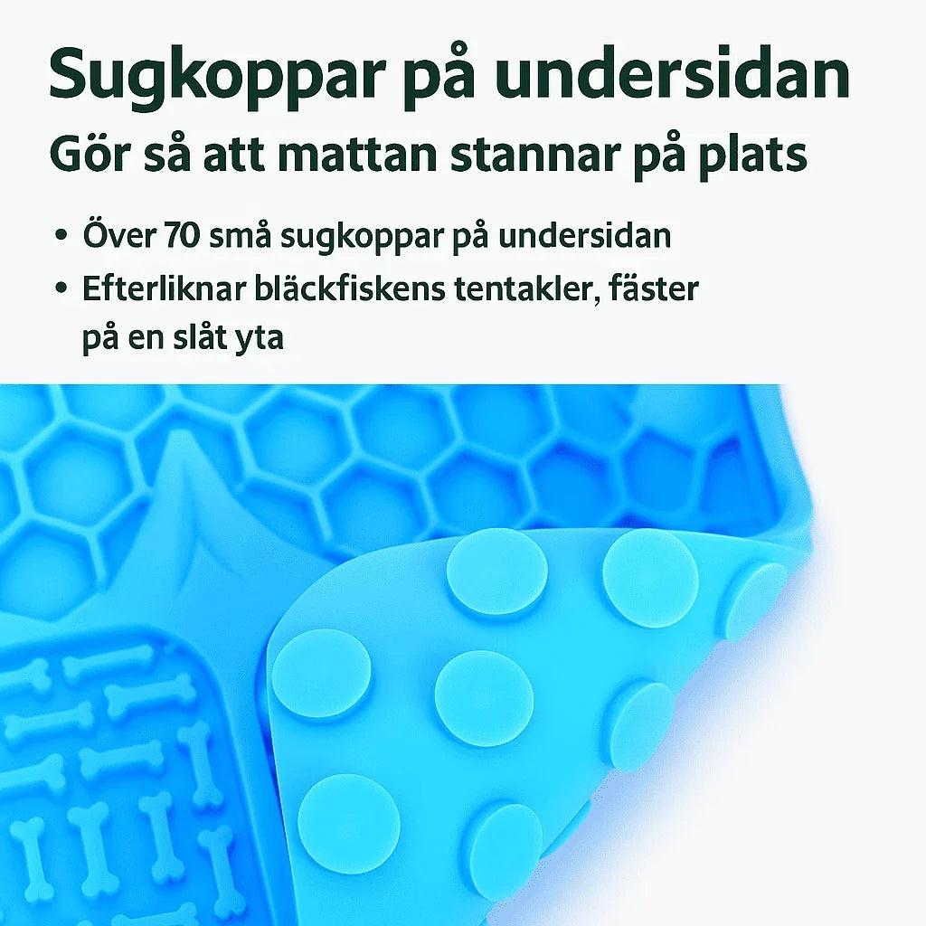 Slickmatta för Hund och Katt – Slow Feeder i Silikon