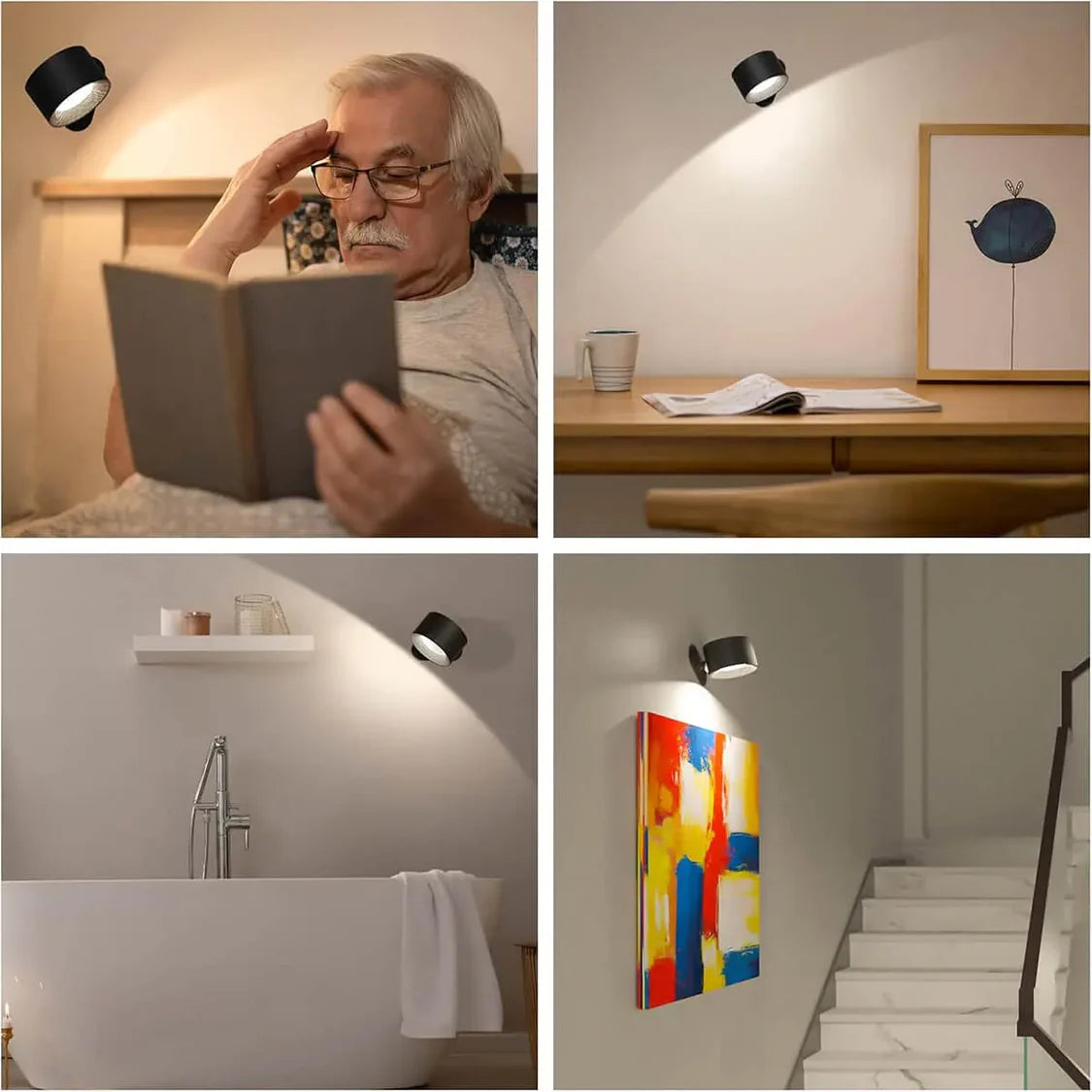 LumaFlex - sladdlös, uppladdningsbar och fjärrstyrd vägglampa i skandinavisk design