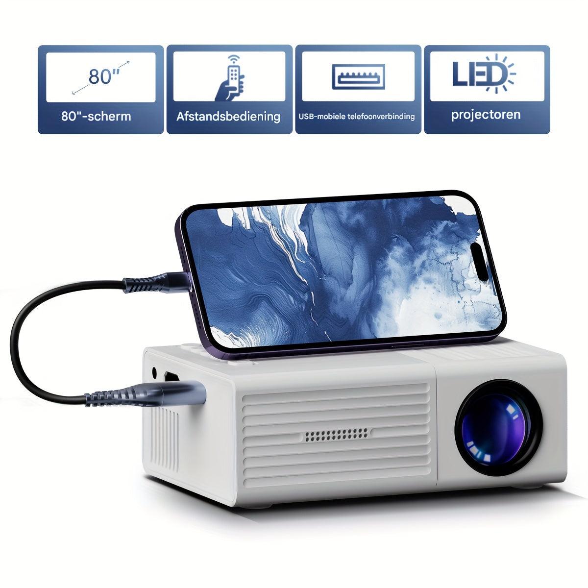 LumoBeam Mini Projektor HD | Portabel Projektor 3000 Lumen