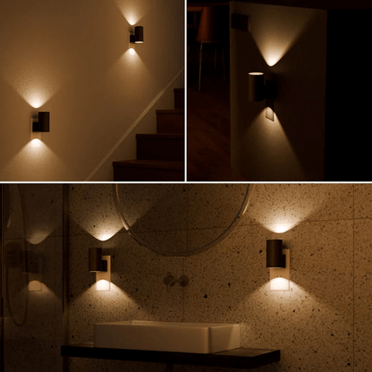 LED Plugglampa Dimbart Nattljus med Sensor