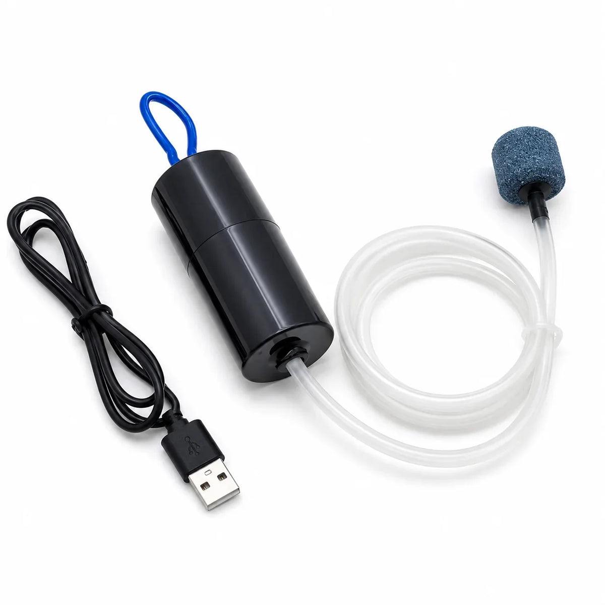 Portabel USB-luftpump för Akvarium – Syrepump för Strömavbrott och Transport