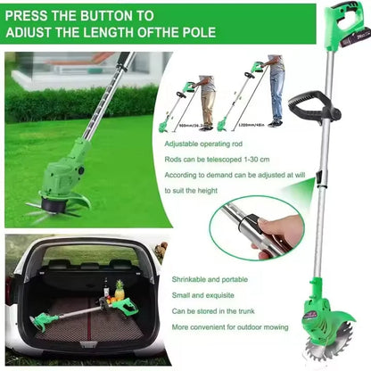 24V Kraftfull elektrisk batteridriven trådlös grästrimmer