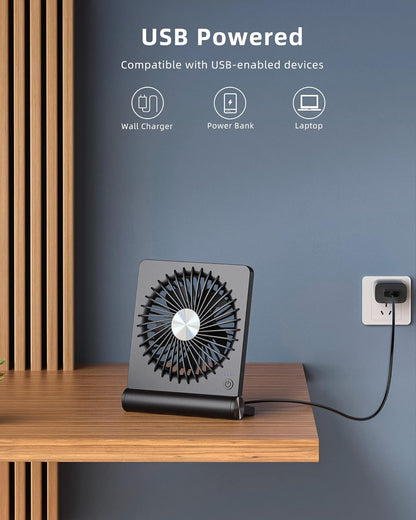 Tyst USB Bordfläkt Mini