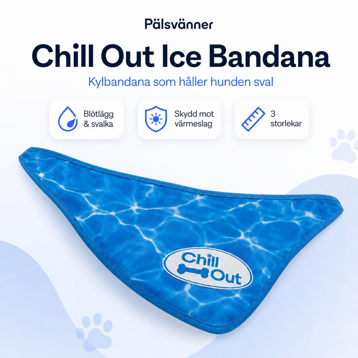 Chill Out Ice Bandana svalkande kylbandana till hund