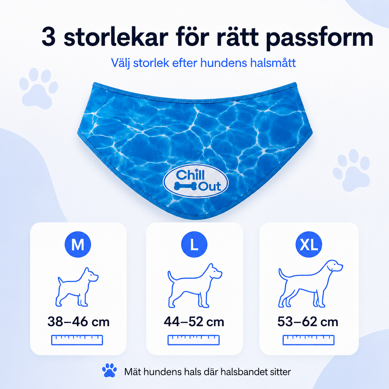 Chill Out Ice Bandana svalkande kylbandana till hund