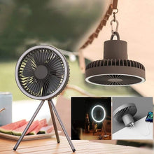 Campingfläkt Portabel med Powerbank & LED