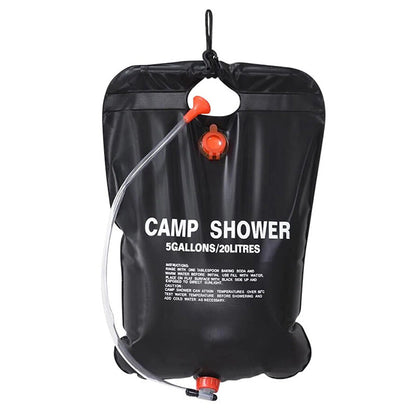 Campingdusch 20L – Portabel soluppvärmd duschpåse