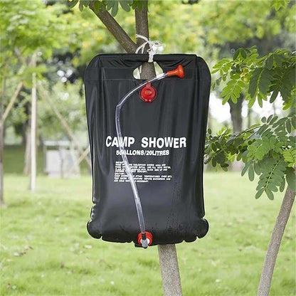 Campingdusch 20L – Portabel soluppvärmd duschpåse