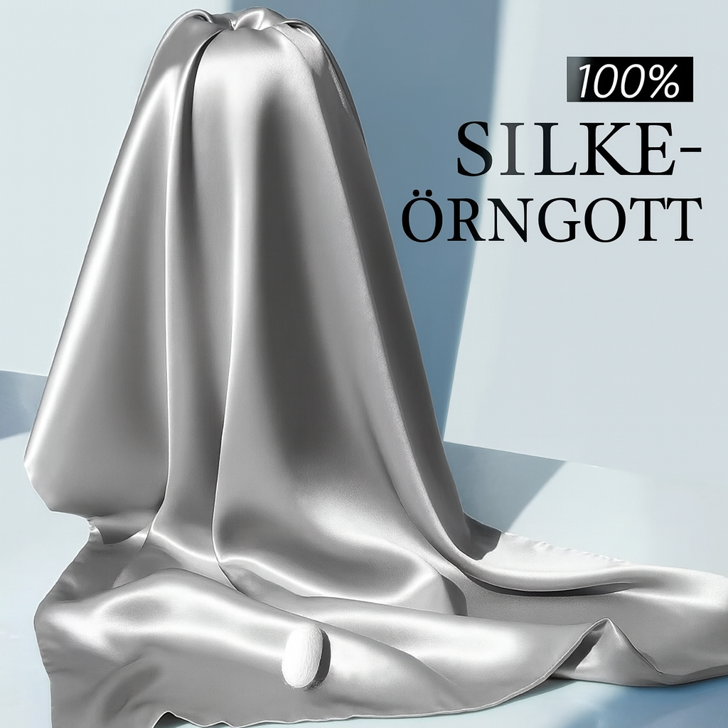 SilkCare™ Lux – 2-pack lyxiga mullbärssilkesörngott med antibakteriellt