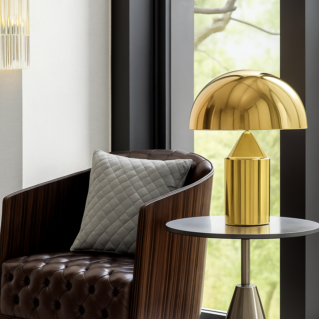 Sculptura Bordslampa – Modern Design i Metall