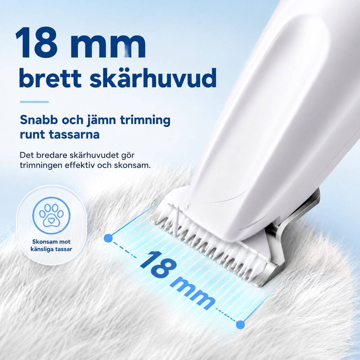 Tasstrimmer liten tyst laddningsbar