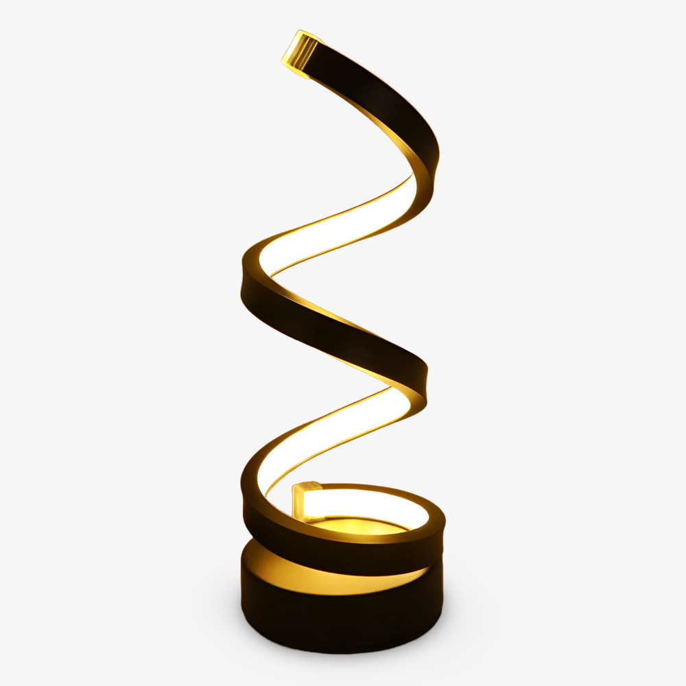 Spiral Design Bordslampa - 3 Färger Justerbar Skrivbordslampa