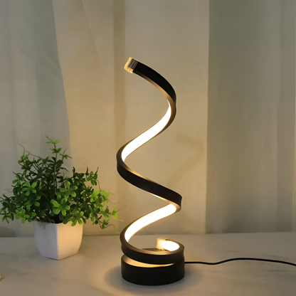 Spiral Design Bordslampa - 3 Färger Justerbar Skrivbordslampa