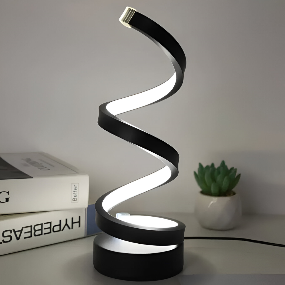 Spiral Design Bordslampa - 3 Färger Justerbar Skrivbordslampa