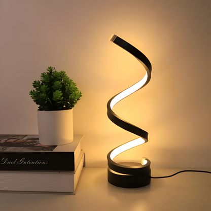 Spiral Design Bordslampa - 3 Färger Justerbar Skrivbordslampa