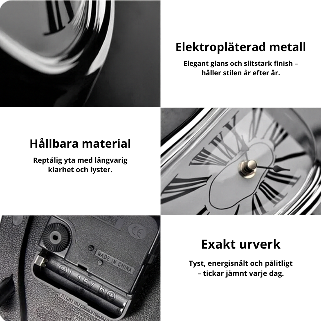 Smältande Dali Väggklocka – Surrealistisk & Unik Designklocka