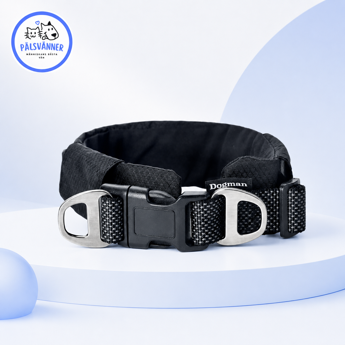Fodrat halsband Emmi justerbart hundhalsband
