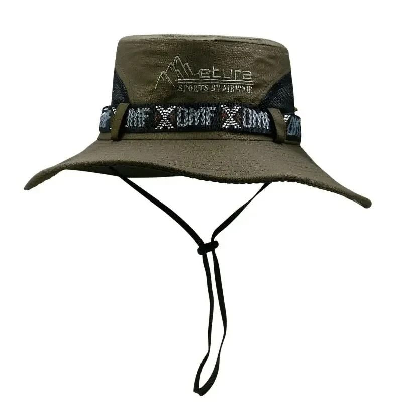 Fiskehatt med mesh ventilerande UV-skydd
