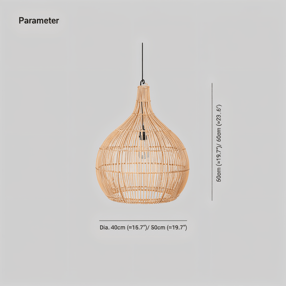 Flätad Ljusbur Pendellampa