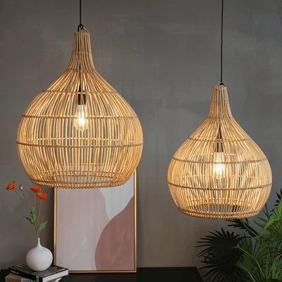 Flätad Ljusbur Pendellampa