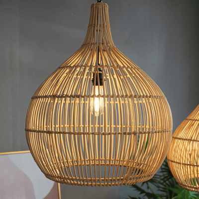 Flätad Ljusbur Pendellampa