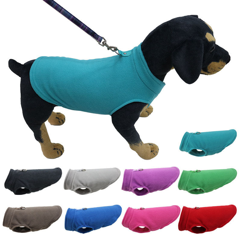 Fleecejacka för hund – varm hundväst