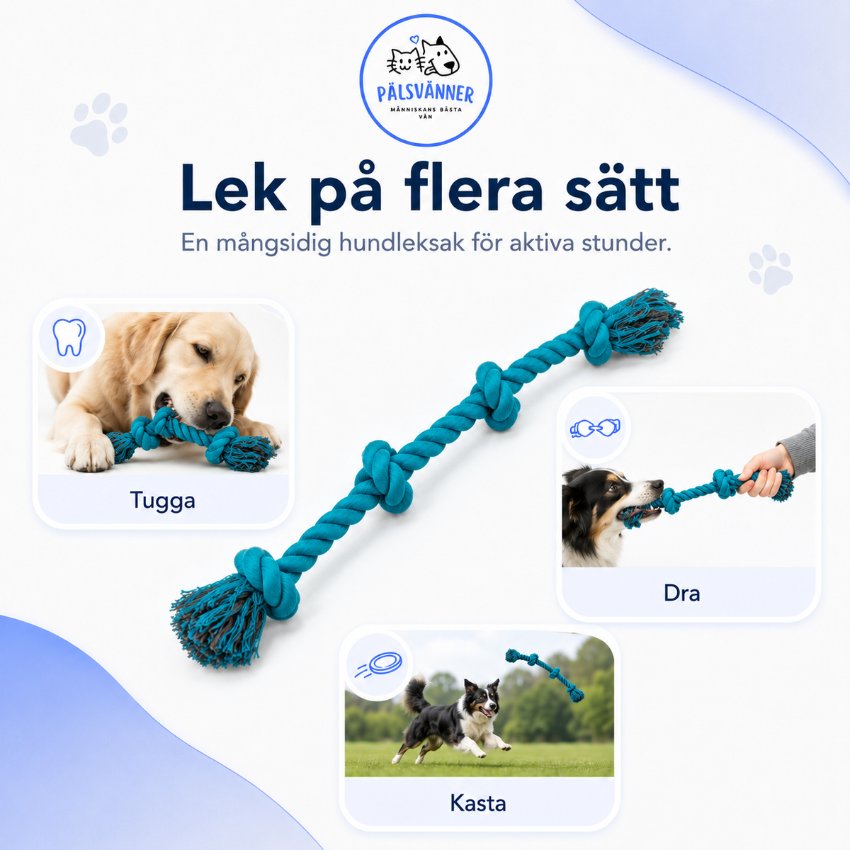 Trixie Flosstugg 54 cm – slitstark hundleksak