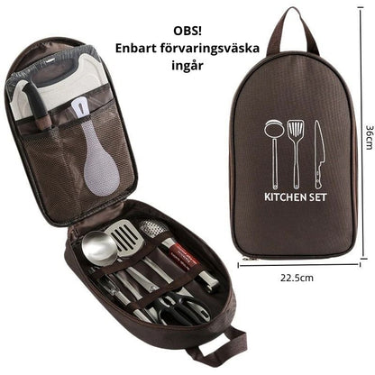 Campingväska för köksredskap - lätt & smidig