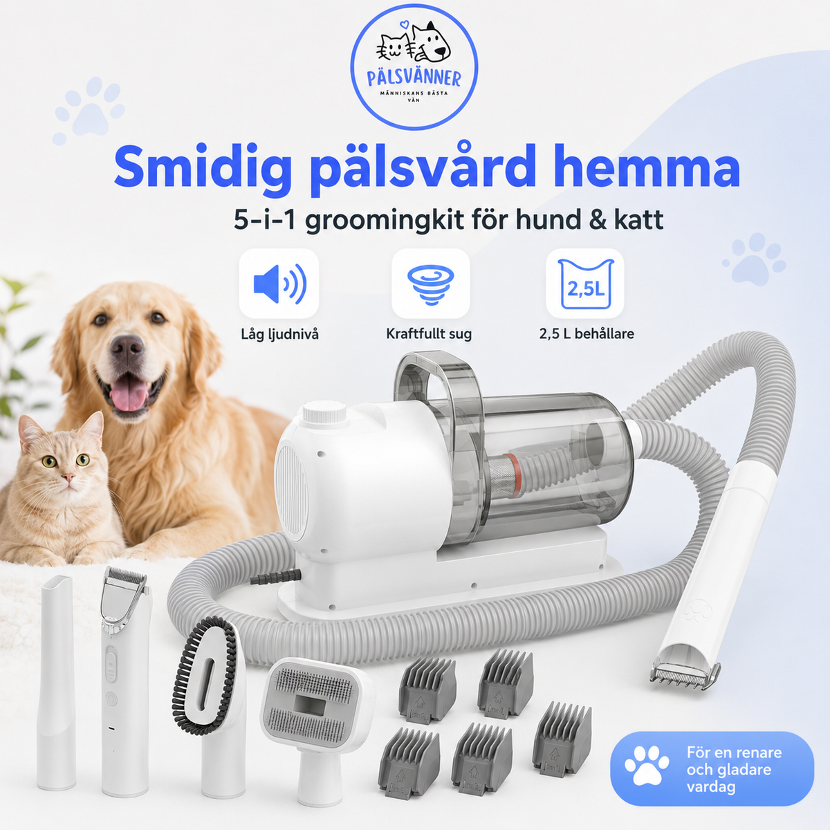 FurVac™ - gör pälsvården enkel.
