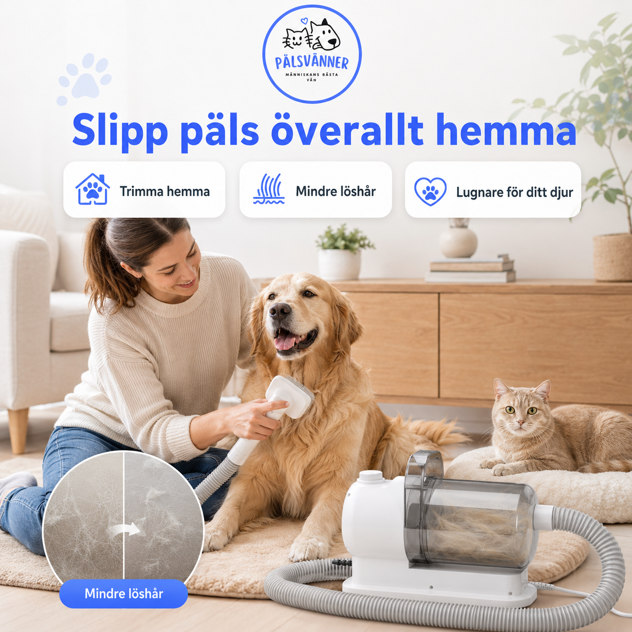 FurVac™ - gör pälsvården enkel.