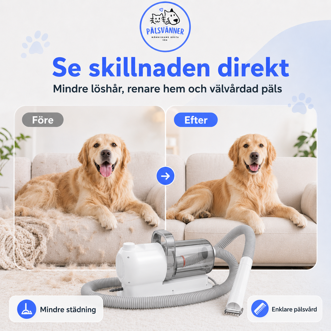 FurVac™ - gör pälsvården enkel.