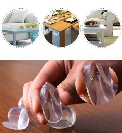 Transparenta Hörnskydd för Barn 4-Pack/10-Pack
