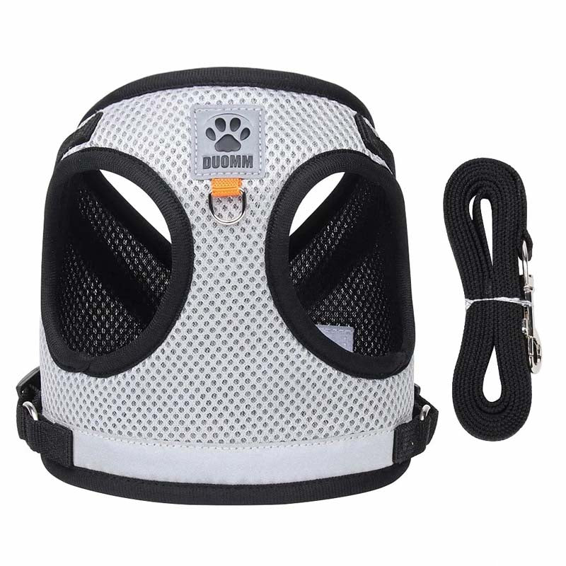 Hund- och kattsele med justerbara band & reflex