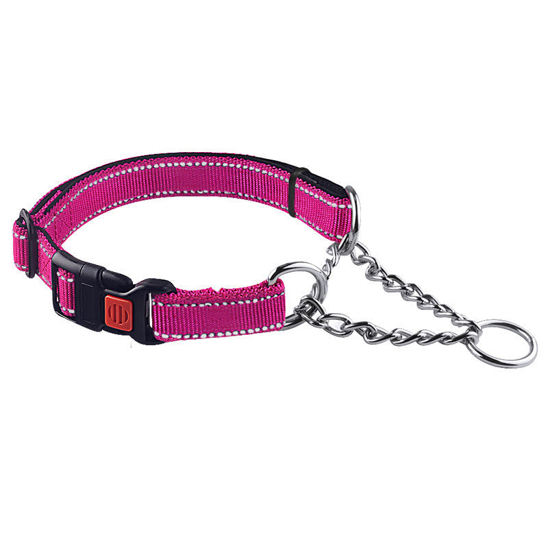 Hundhalsband halvstryp – säkerhetslås & reflexdetaljer