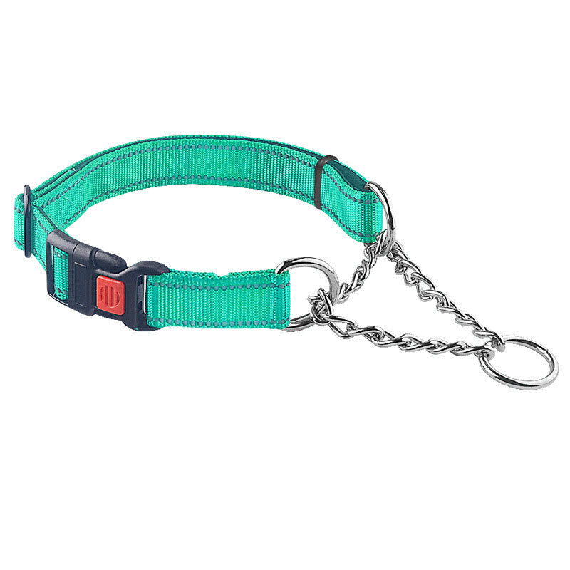 Hundhalsband halvstryp – säkerhetslås & reflexdetaljer