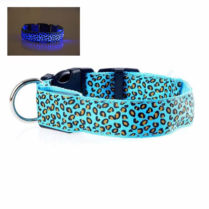 Hundhalsband med LED - flera ljuslägen