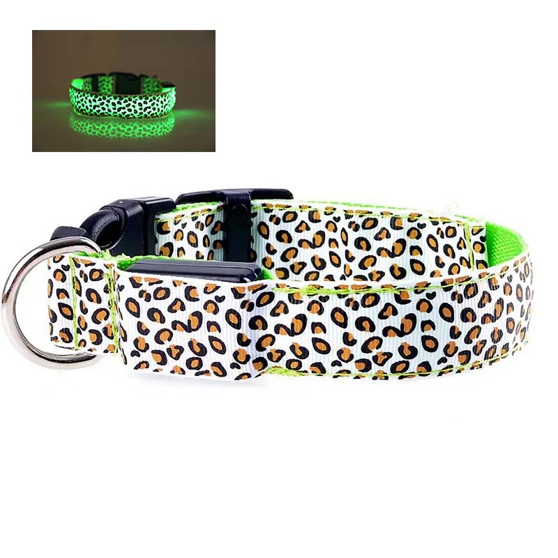 Hundhalsband med LED - flera ljuslägen