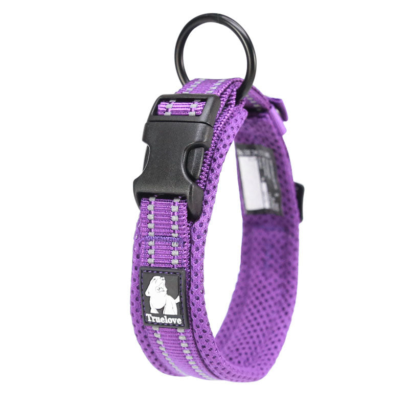 Hundhalsband med vaddering & reflex