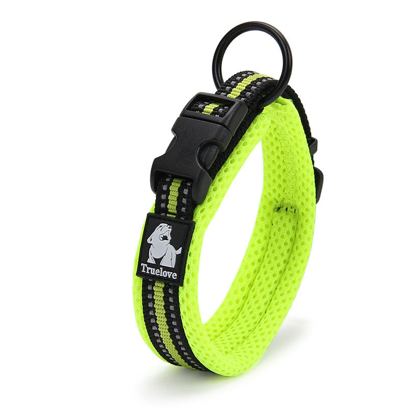 Hundhalsband med vaddering & reflex