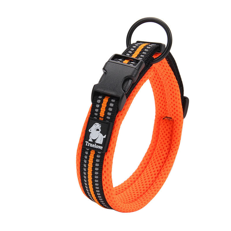 Hundhalsband med vaddering & reflex