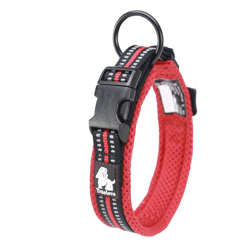 Hundhalsband med vaddering & reflex