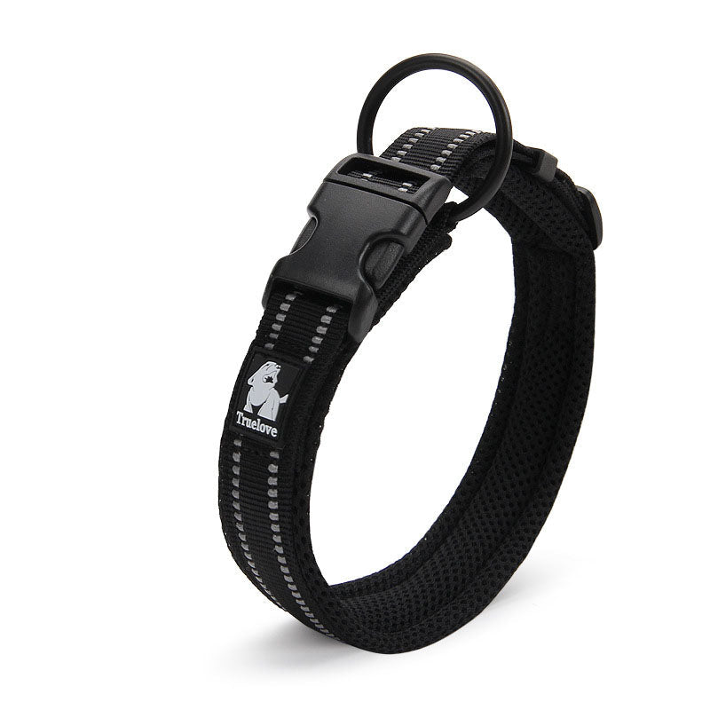 Hundhalsband med vaddering & reflex