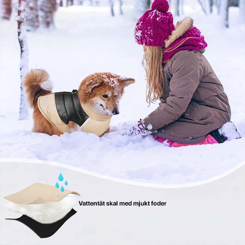 Hundjacka vinter – reflex, fodrad & vattenavvisande